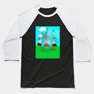 Volcano Baseball T-Shirt